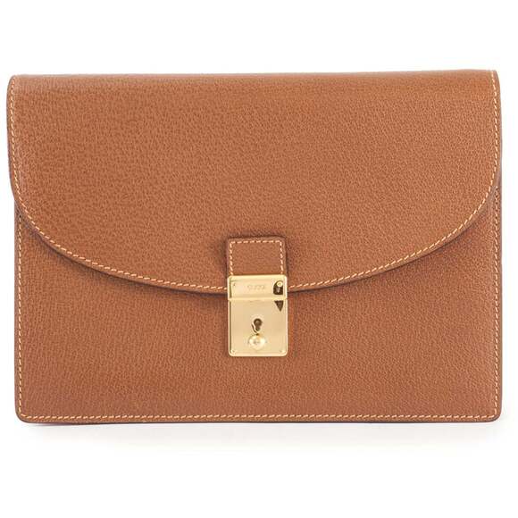 GUCCI Handbags - Gucci Second Bag Clutch 018 122 1940 Leather Brown Women's GUCCI